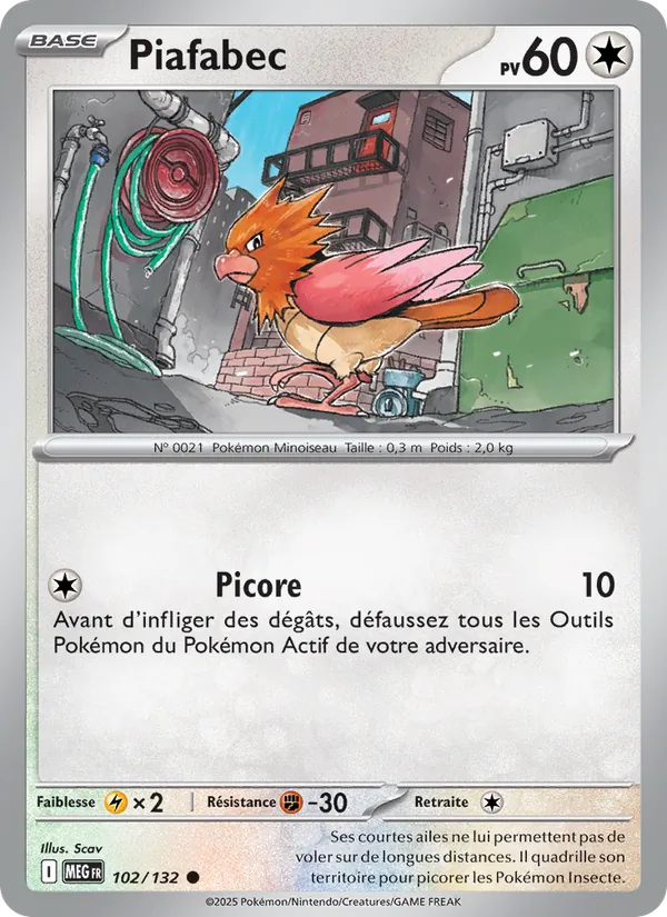 Carte Piafabec 102/132 – Méga-Évolution
