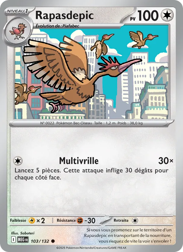 Carte Rapasdepic 103/132 – Méga-Évolution