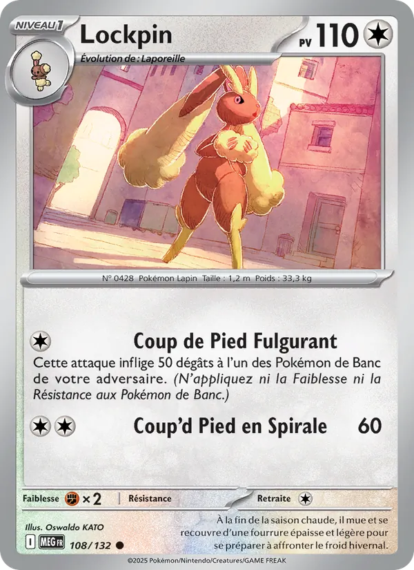 Carte Lockpin 108/132 – Méga-Évolution