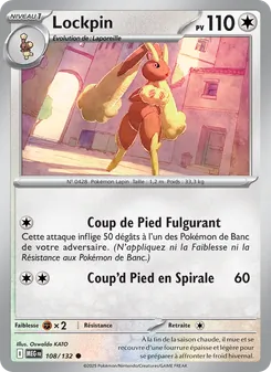 Carte Lockpin 108/132 – Méga-Évolution