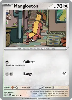 Carte Manglouton 109/132 – Méga-Évolution