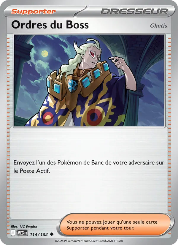 Carte Ordres du Boss 114/132 – Méga-Évolution