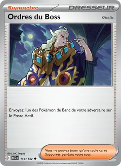 Carte Ordres du Boss 114/132 – Méga-Évolution