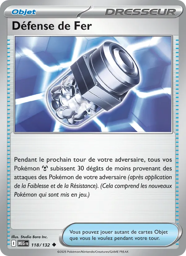 Carte Défense de Fer 118/132 – Méga-Évolution