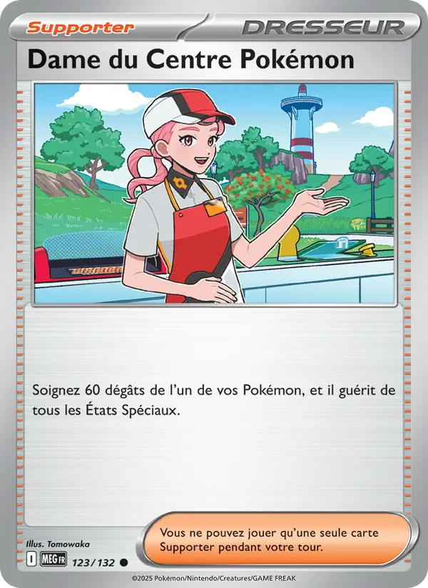 Carte Dame du Centre Pokémon 123/132 – Méga-Évolution