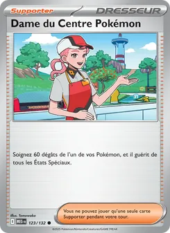 Carte Dame du Centre Pokémon 123/132 – Méga-Évolution
