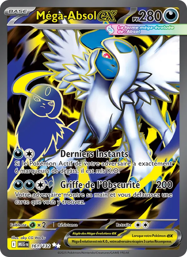 Carte Méga-Absol-ex 161/132 – Méga-Évolution