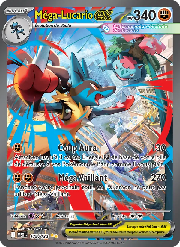 Carte Méga-Lucario-ex 179/132 – Méga-Évolution