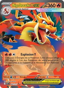 Carte Méga-Dracaufeu Y-ex 022/217 – Héros Transcendants