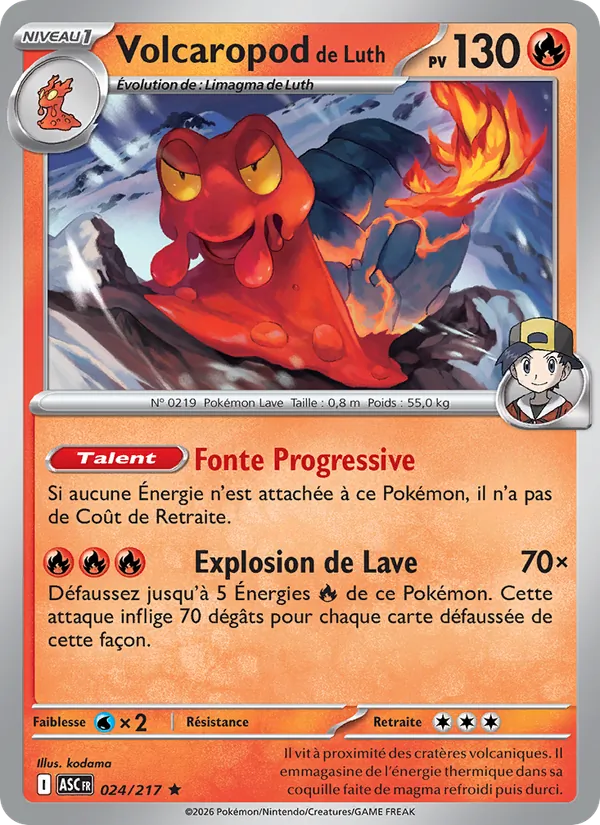 Carte Volcaropod de Luth 024/217 – Héros Transcendants