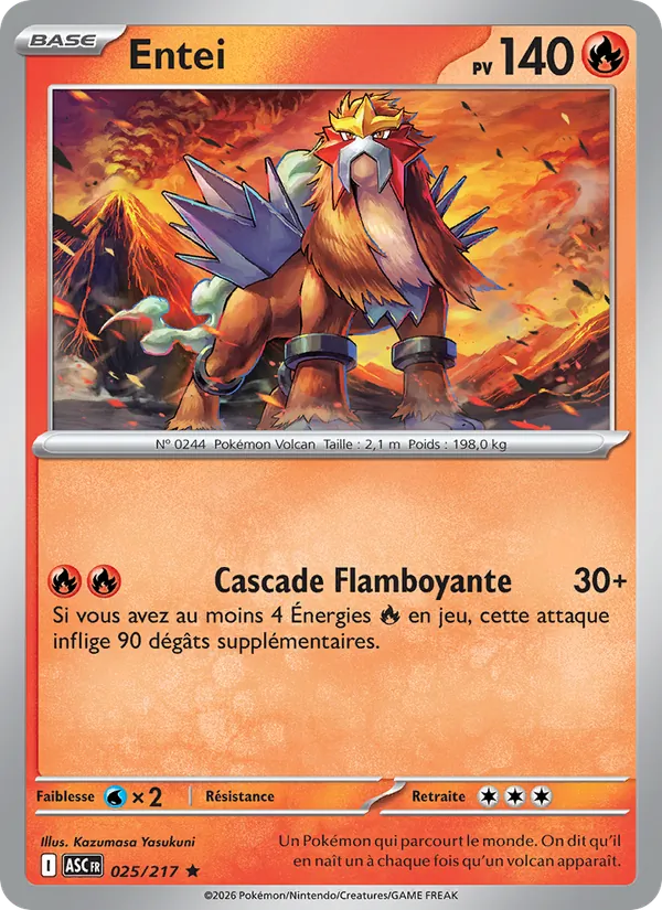 Carte Entei 025/217 – Héros Transcendants