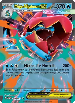 Carte Méga-Aligatueur-ex 043/217 – Héros Transcendants