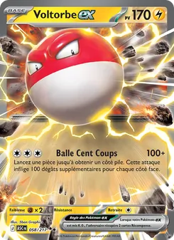Carte Voltorbe-ex 058/217 – Héros Transcendants