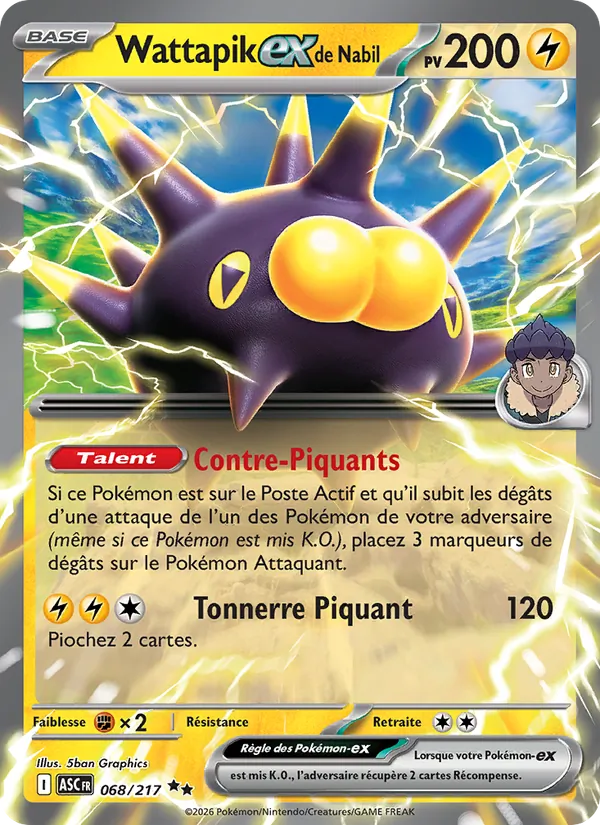 Carte Wattapik-ex de Nabil 068/217 – Héros Transcendants
