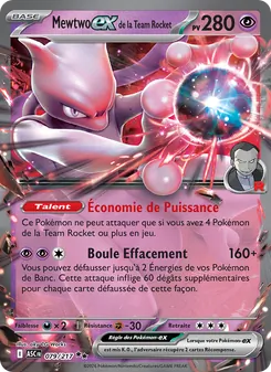 Carte Mewtwo-ex de la Team Rocket 079/217 – Héros Transcendants