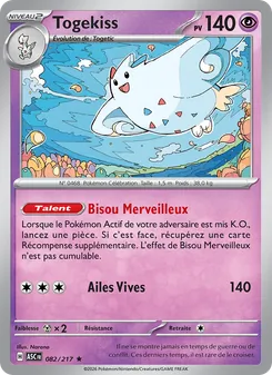 Carte Togekiss 082/217 – Héros Transcendants