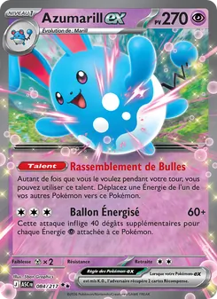 Carte Azumarill-ex 084/217 – Héros Transcendants