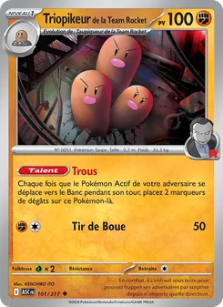 Carte Triopikeur de la Team Rocket 101/217 – Héros Transcendants