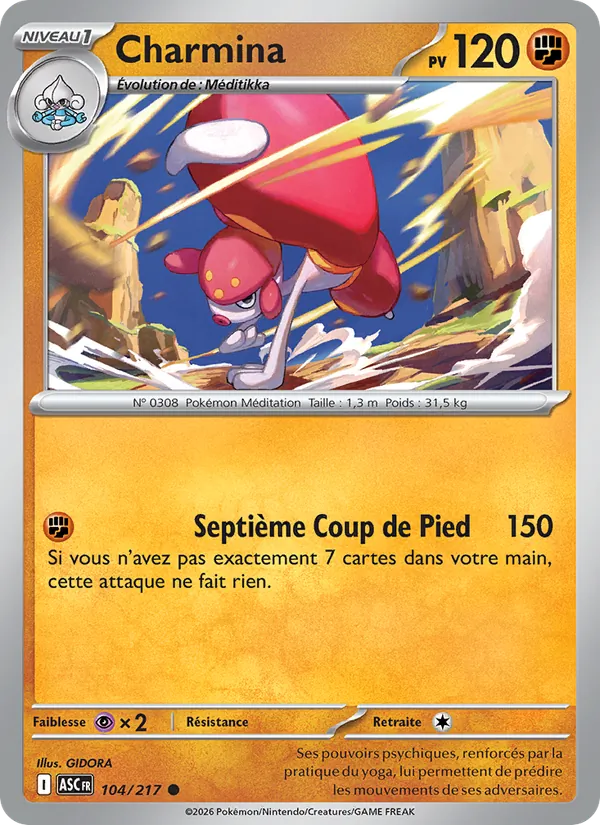 Carte Charmina 104/217 – Héros Transcendants