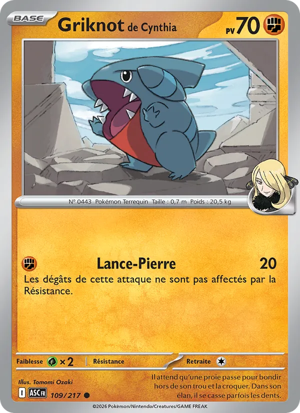 Carte Griknot de Cynthia 109/217 – Héros Transcendants