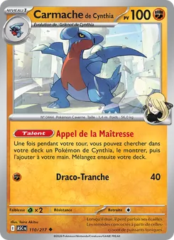 Carte Carmache de Cynthia 110/217 – Héros Transcendants
