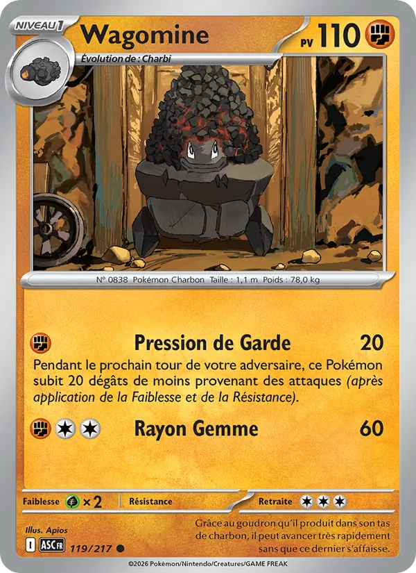 Carte Wagomine 119/217 – Héros Transcendants