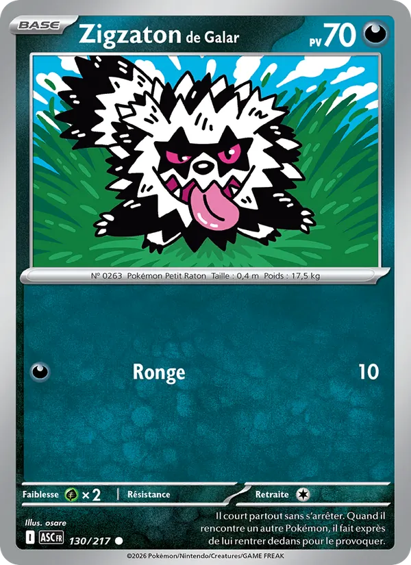 Carte Zigzaton de Galar 130/217 – Héros Transcendants