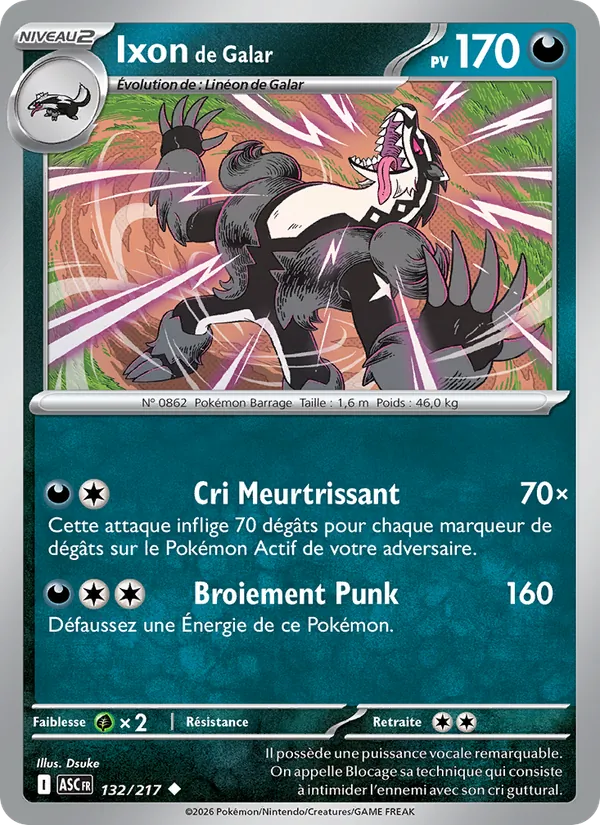 Carte Ixon de Galar 132/217 – Héros Transcendants