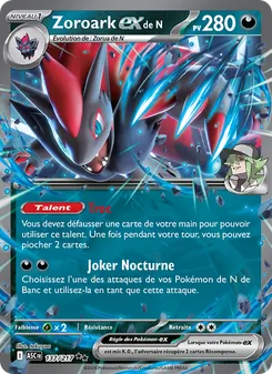 Carte Zoroark-ex de N 137/217 – Héros Transcendants