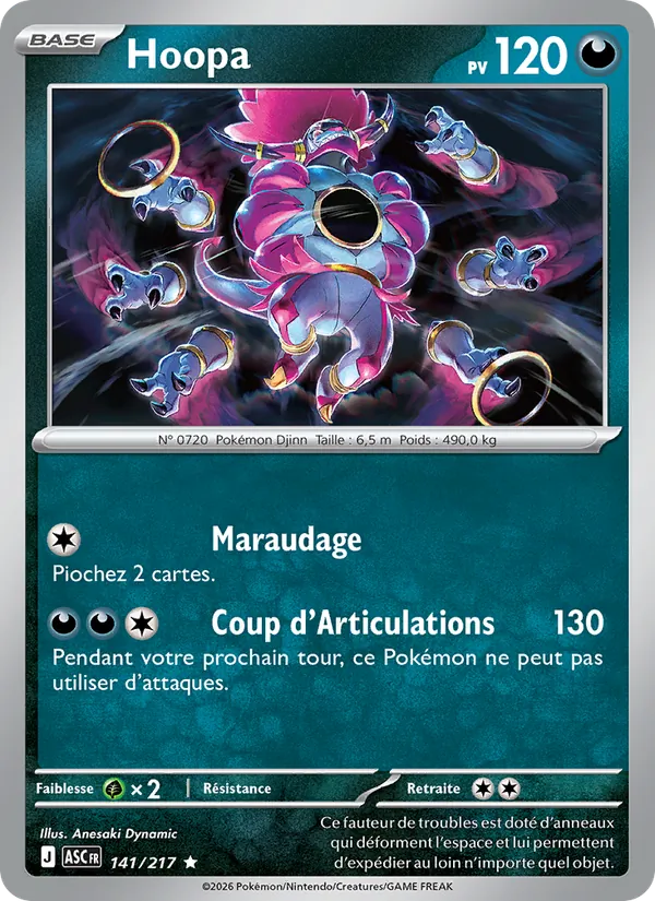 Carte Hoopa 141/217 – Héros Transcendants