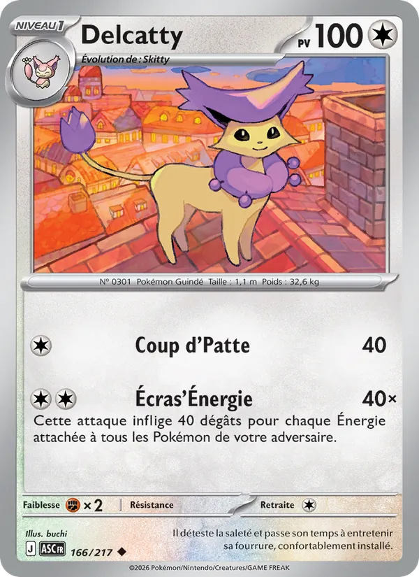 Carte Delcatty 166/217 – Héros Transcendants