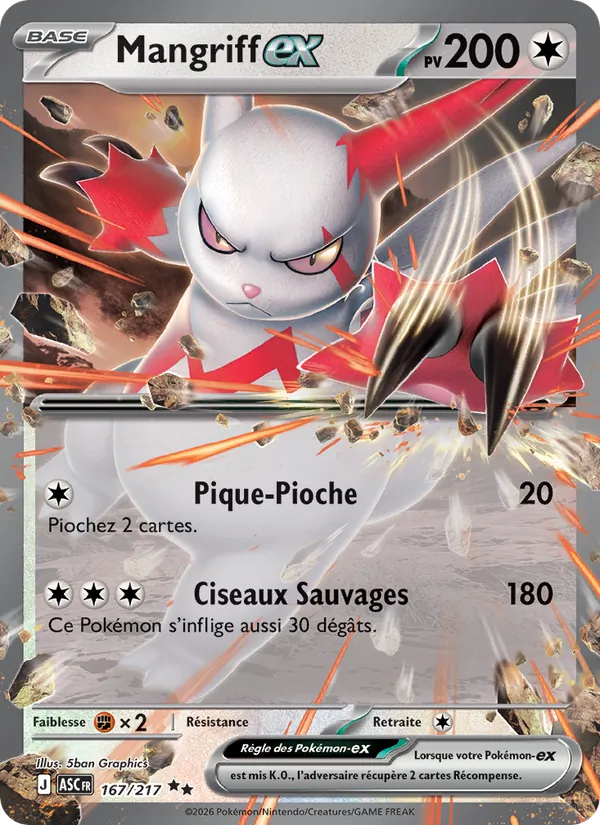 Carte Mangriff-ex 167/217 – Héros Transcendants
