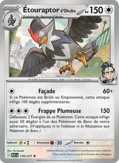 Carte Étouraptor d'Okuba 170/217 – Héros Transcendants