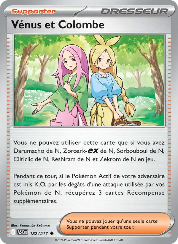 Carte Vénus et Colombe 182/217 – Héros Transcendants
