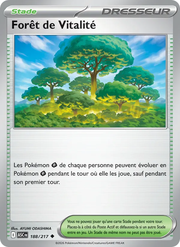 Carte Forêt de Vitalité 188/217 – Héros Transcendants