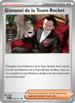 Carte Giovanni de la Team Rocket 204/217 – Héros Transcendants