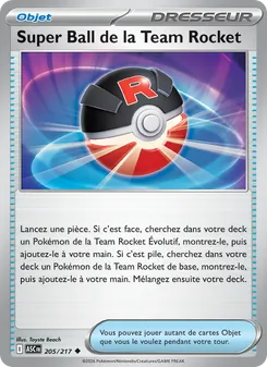 Carte Super Ball de la Team Rocket 205/217 – Héros Transcendants