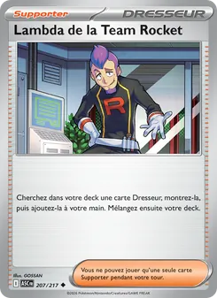 Carte Lambda de la Team Rocket 207/217 – Héros Transcendants
