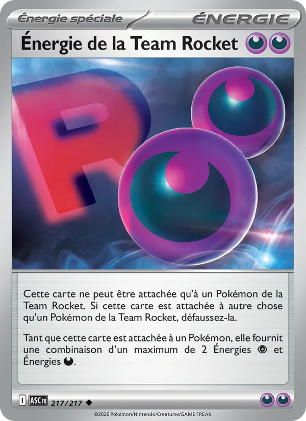 Carte Énergie de la Team Rocket 217/217 – Héros Transcendants