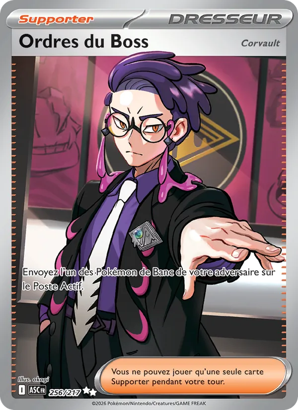 Carte Ordres du Boss 256/217 – Héros Transcendants