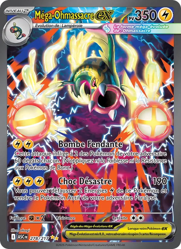 Carte Méga-Ohmassacre-ex 278/217 – Héros Transcendants
