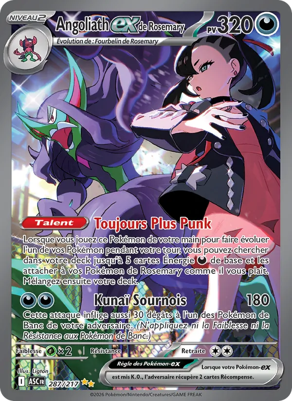 Carte Angoliath-ex de Rosemary 287/217 – Héros Transcendants