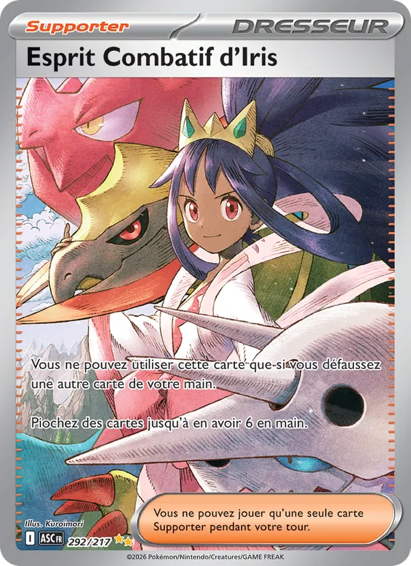 Carte Esprit Combatif d'Iris 292/217 – Héros Transcendants