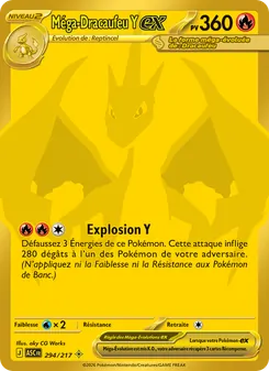 Carte Méga-Dracaufeu Y-ex 294/217 – Héros Transcendants