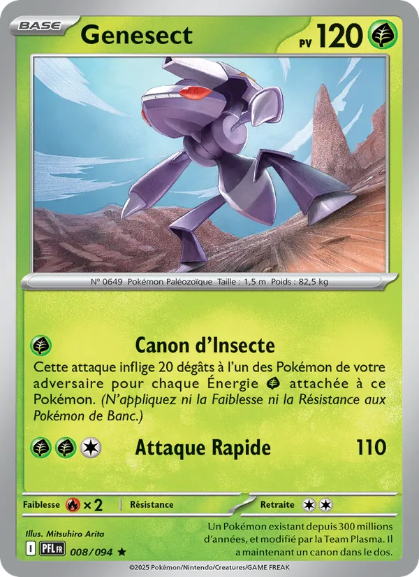 Carte Genesect 008/094 – Flammes Fantasmagoriques