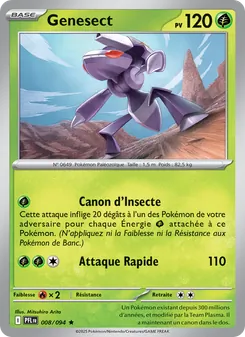 Carte Genesect 008/094 – Flammes Fantasmagoriques