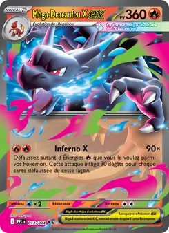 Carte Méga-Dracaufeu X-ex 013/094 – Flammes Fantasmagoriques