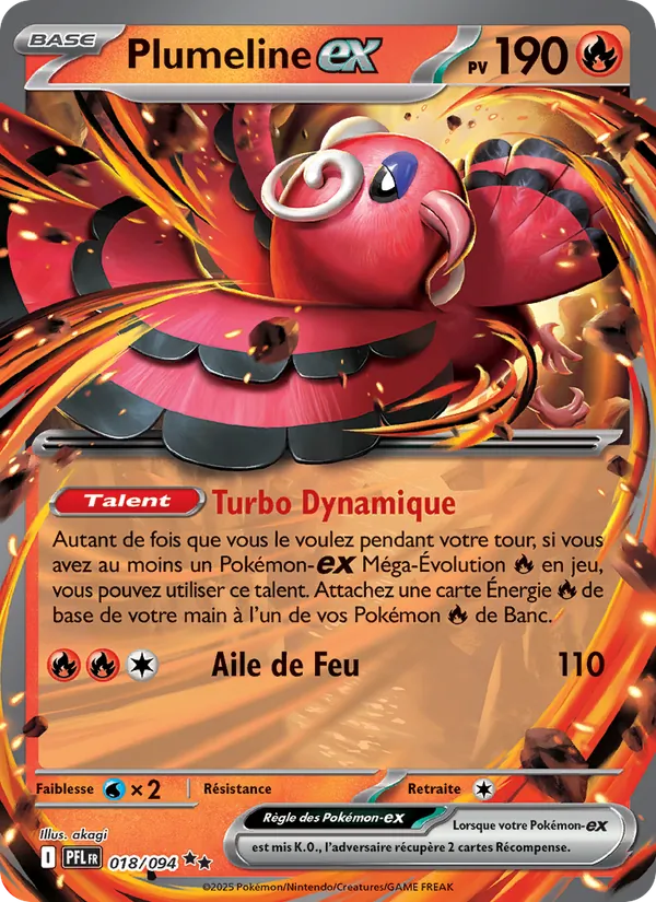Carte Plumeline-ex 018/094 – Flammes Fantasmagoriques