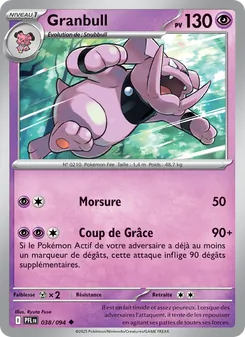 Carte Granbull 038/094 – Flammes Fantasmagoriques