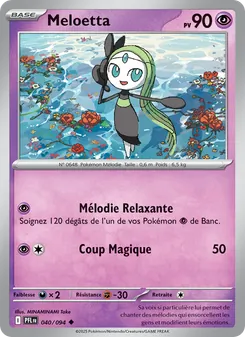 Carte Meloetta 040/094 – Flammes Fantasmagoriques